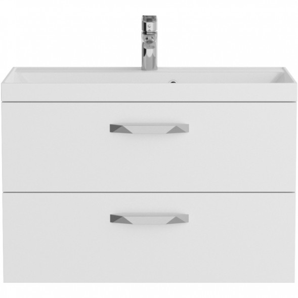 Тумба под раковину BelBagno Aurora AURORA-800-2C-SO-BL 79,6 см, подвесная, Bianco Lucido