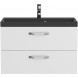 Тумба под раковину BelBagno Aurora AURORA-800-2C-SO-BL 79,6 см, подвесная, Bianco Lucido
