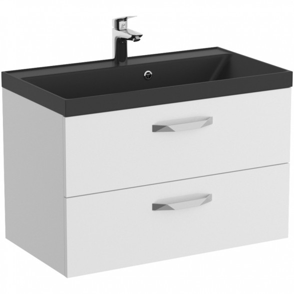 Тумба под раковину BelBagno Aurora AURORA-800-2C-SO-BL 79,6 см, подвесная, Bianco Lucido