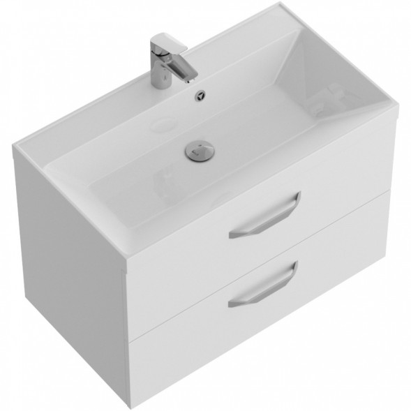Тумба под раковину BelBagno Aurora AURORA-800-2C-SO-BL 79,6 см, подвесная, Bianco Lucido