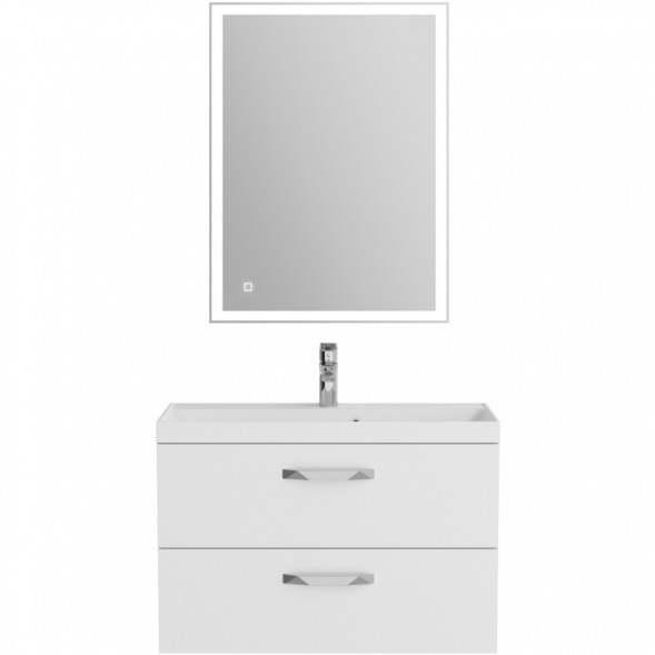 Тумба под раковину BelBagno Aurora AURORA-800-2C-SO-BL 79,6 см, подвесная, Bianco Lucido
