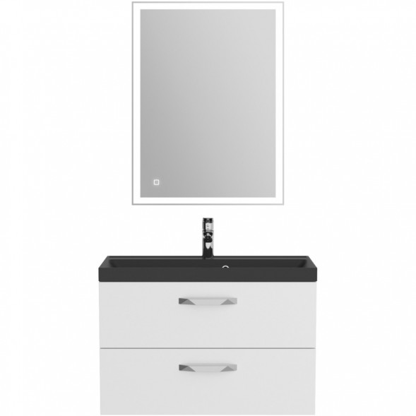 Тумба под раковину BelBagno Aurora AURORA-800-2C-SO-BL 79,6 см, подвесная, Bianco Lucido