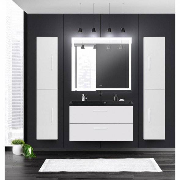 Тумба под раковину BelBagno Aurora AURORA-800-2C-SO-BL 79,6 см, подвесная, Bianco Lucido