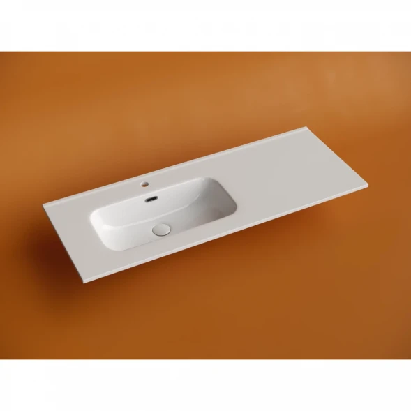 Раковина Ceramica Nova Element CN7006L 121x46,5 см L, накладная, белый
