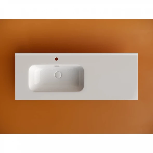 Раковина Ceramica Nova Element CN7006L 121x46,5 см L, накладная, белый