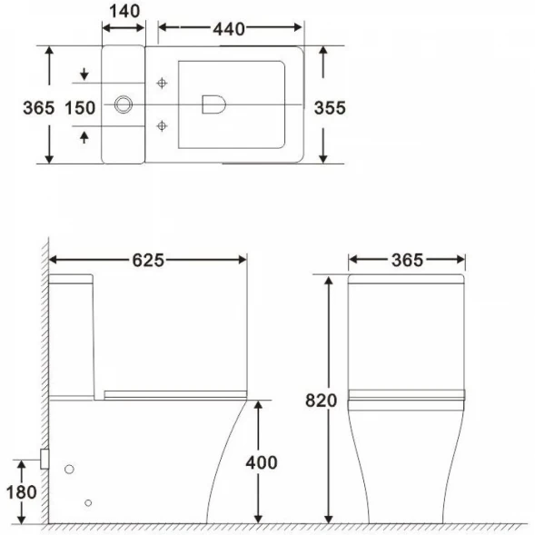 Бачок для унитаза BelBagno Marmi BB052T