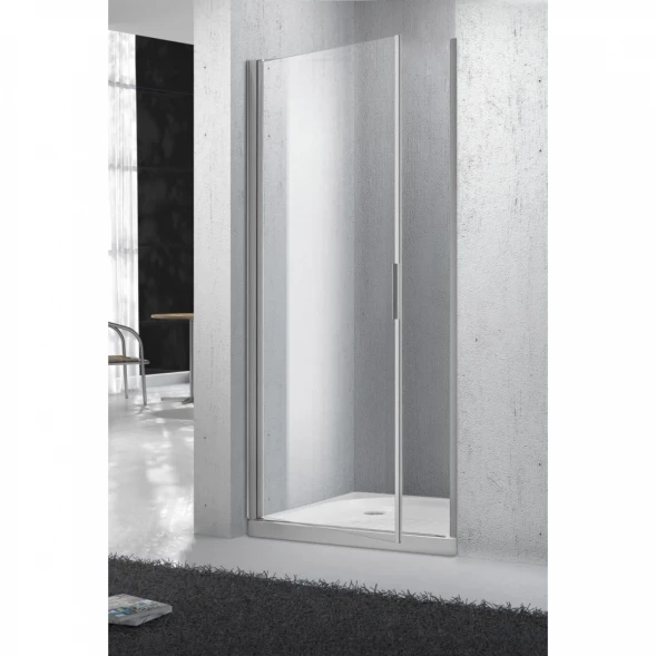 Душевая дверь распашная BelBagno Sela 80 см текстурное стекло SELA-B-1-80-Ch-Cr