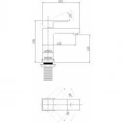 Смеситель для раковины Abber Daheim AF8210W белый матовый