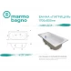 Ванна из литьевого мрамора Marmo Bagno Патриция MB-PA170-80 170x80 см, белый