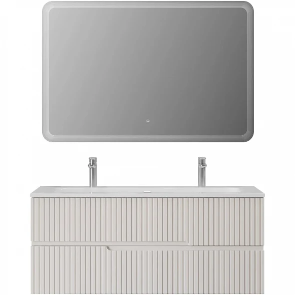 Тумба под раковину Cezares Duet DUET-N-1200-2C-SO-BO 120 см, подвесная, Bianco Opaco