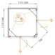 Душевой уголок 120x120 см Cezares CRYSTAL-S-A-2-120-C-Cr прозрачное