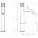 Смеситель для раковины Boheme Stick Mramor 122-W-MR-WHITE белый глянец