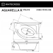 Акриловая ванна Whitecross Aquarella 0109.170110.100.SMART.BR 170x110 см R, с гидромассажем, угловая, белый