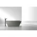 Ванна из литьевого мрамора AltroBagno Francesca AltroBagnoFrancesca090104CementGrey 170x75 см, отдельностоящая, серый цемент