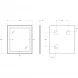 Зеркало BelBagno Kraft SPC-KRAFT-700-800-SENS-NERO 70x80 см, с LED-подсветкой, сенсорным выключателем, черный