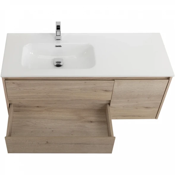 Тумба под раковину BelBagno Kraft KRAFT-1000-2C-1A-SO-RGB-L 100 см L, подвесная, Rovere Galifax Bianco