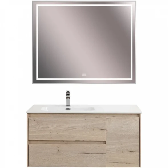 Тумба под раковину BelBagno Kraft KRAFT-1000-2C-1A-SO-RGB-L 100 см L, подвесная, Rovere Galifax Bianco