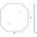 Зеркало 80x80 см BelBagno SPC-OTT-800-800-LED-TCH