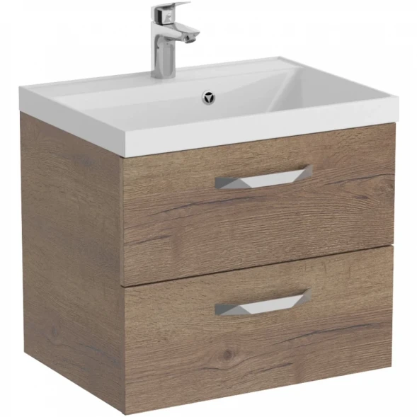 Тумба под раковину BelBagno Aurora AURORA-600-2C-SO-RT 59,6 см, подвесная, Rovere Tabacco