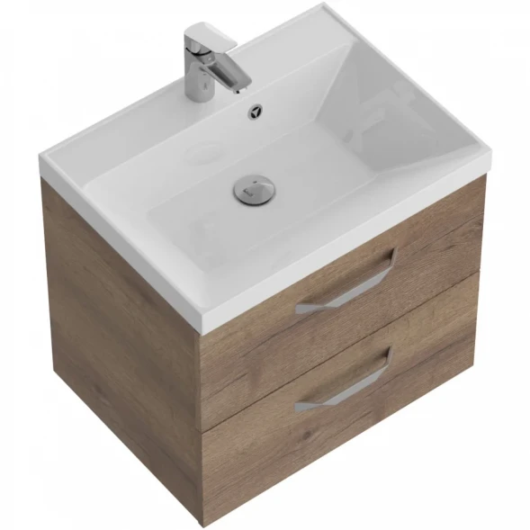 Тумба под раковину BelBagno Aurora AURORA-600-2C-SO-RT 59,6 см, подвесная, Rovere Tabacco
