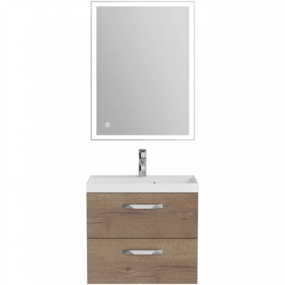 Тумба под раковину BelBagno Aurora AURORA-600-2C-SO-RT 59,6 см, подвесная, Rovere Tabacco
