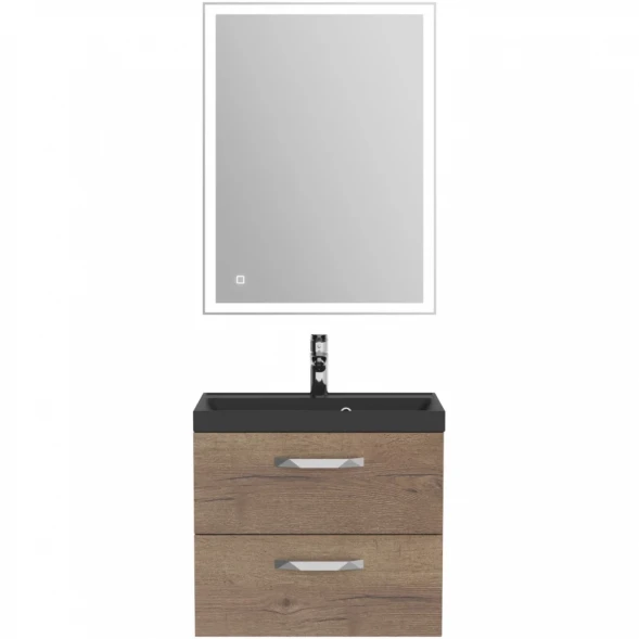 Тумба под раковину BelBagno Aurora AURORA-600-2C-SO-RT 59,6 см, подвесная, Rovere Tabacco