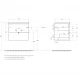 Тумба под раковину BelBagno Aurora AURORA-600-2C-SO-RT 59,6 см, подвесная, Rovere Tabacco