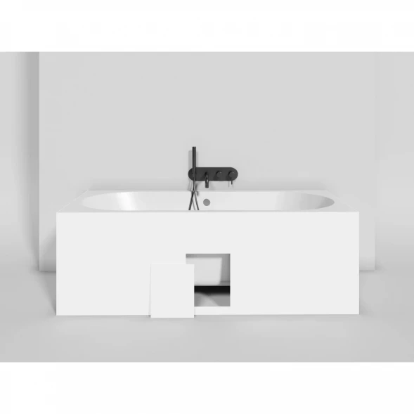 Ванна из литьевого мрамора Salini S-Sense Ornella Axis 103411M 180x80 см, белый матовый