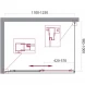 Душевой уголок 110-125x100 см BelBagno UNIQUE-AH-1-110/125-100-M-Cr матовое