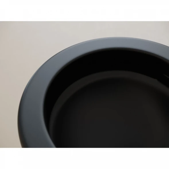 Унитаз подвесной Ceramica Nova Up CN4007MB безободковый, торнадо, с сиденьем микролифт, черный матовый