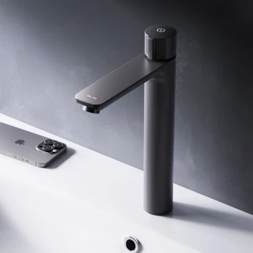 Смеситель для раковины Am.Pm X-Joy F85A92522 без донного клапана, черный матовый