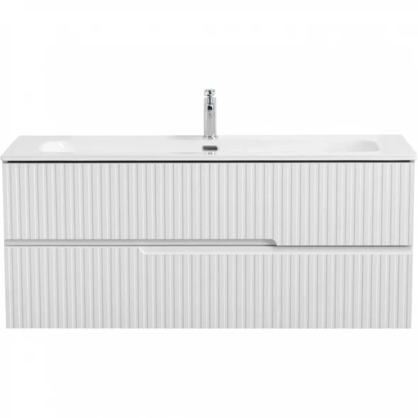 Тумба под раковину Cezares Duet DUET-N-1200-2C-SO-FBS-P 120 см, подвесная, белый ясень матовый