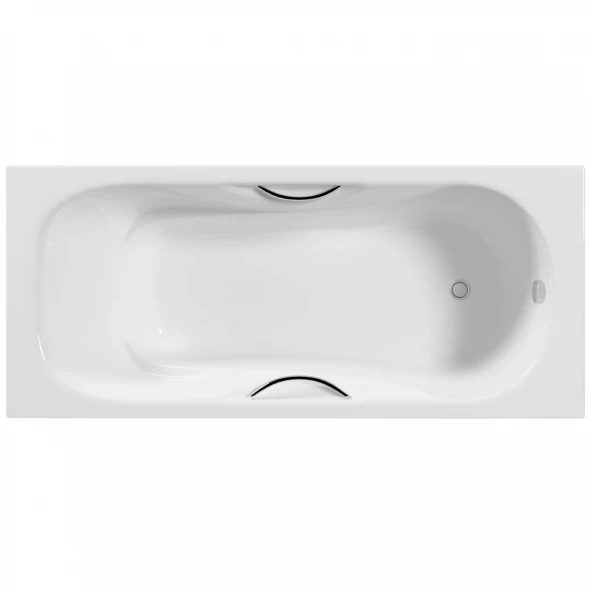 Ванна чугунная Delice Malibu DLR230607R 150x75 см, с отверстиями под ручки, белый