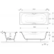 Ванна чугунная Delice Malibu DLR230607R 150x75 см, с отверстиями под ручки, белый