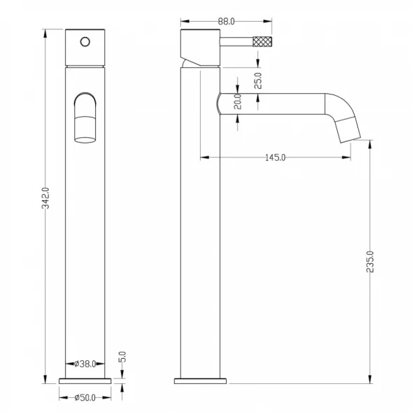 Смеситель для раковины Boheme Uno 462-MW белый матовый