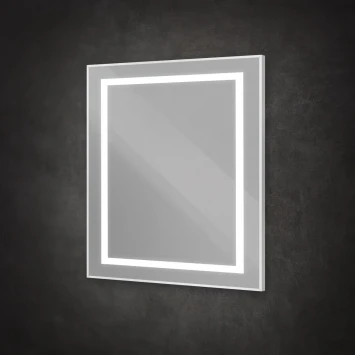 Зеркало BelBagno Kraft SPC-KRAFT-800-800-SENS-AL 80x80 см, с LED-подсветкой, сенсорным выключателем, алюминий