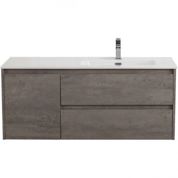 Тумба под раковину BelBagno Kraft KRAFT-1000-2C-1A-SO-CG-R 100 см R, подвесная, Cemento Grigio