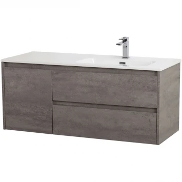 Тумба под раковину BelBagno Kraft KRAFT-1000-2C-1A-SO-CG-R 100 см R, подвесная, Cemento Grigio