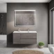 Тумба под раковину BelBagno Kraft KRAFT-1000-2C-1A-SO-CG-R 100 см R, подвесная, Cemento Grigio