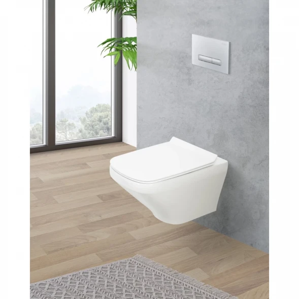 Унитаз подвесной BelBagno Sela BB3201CHR безободковый, белый