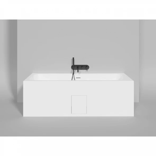 Ванна из литьевого мрамора Salini S-Sense Orlanda Axis Kit 103312G 180,4x80 см, белый глянец