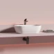 Раковина-чаша Ceramica Nova Twist CN12001 50x30 см, накладная, белый