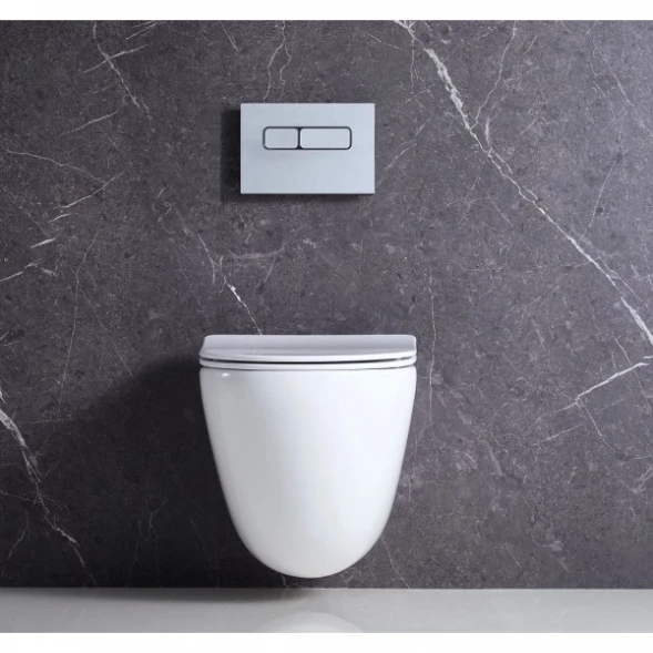 Комплект подвесной унитаз BelBagno Amanda BB051CHR + BB051SC + система инсталляции Geberit 458.125.11.1