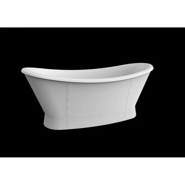 Акриловая ванна BelBagno BB33-CF36 168x78 см, отдельностоящая, серый матовый
