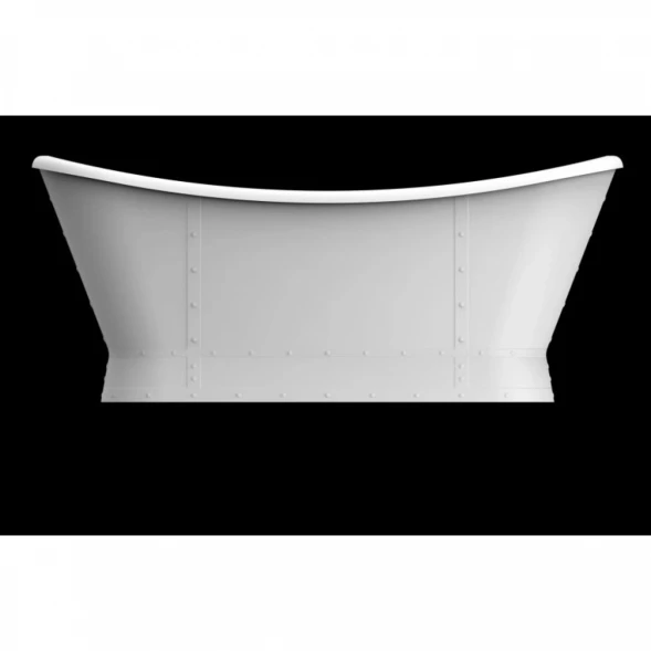 Акриловая ванна BelBagno BB33-CF36 168x78 см, отдельностоящая, серый матовый