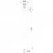 Кронштейн для верхнего душа Wonzon &amp; Woghand WW-SA06-30-MW 300 мм, потолочный, белый матовый