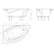 Ванна из литьевого мрамора Astra-Form Тиора 01010023 154,5x105 см L, белый