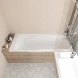 Ванна из литьевого мрамора Marmo Bagno София MB-SF170-75 170x75 см, белый