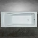 Ванна из литьевого мрамора Marmo Bagno София MB-SF170-75 170x75 см, белый