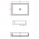 Раковина 55x38 см Artceram Scalino SCL002 15 00 grigio oliva